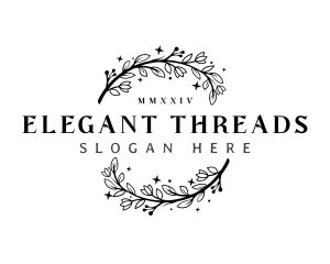 Elegant Boutique  Floral logo design