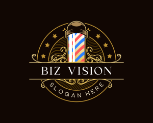 Barbershop Salon Haircut logo design