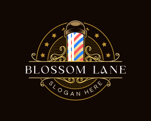 Barbershop Salon Haircut logo design