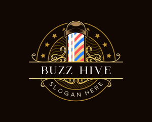 Barbershop Salon Haircut logo design