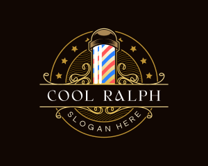 Barbershop Salon Haircut Logo