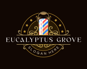 Barbershop Salon Haircut logo design