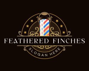 Barbershop Salon Haircut logo design