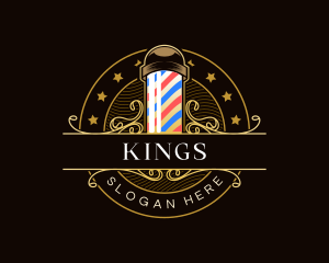 Barbershop Salon Haircut Logo