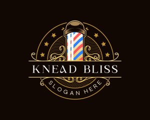 Barbershop Salon Haircut logo design