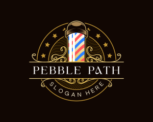 Barbershop Salon Haircut logo design