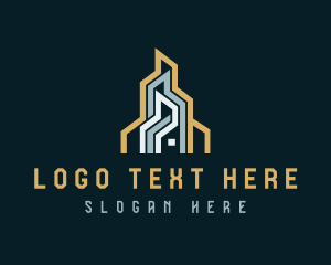 Architecture - Abstract Building Architecture logo design