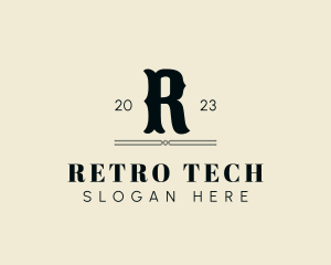 Retro Gothic Western Studio logo design