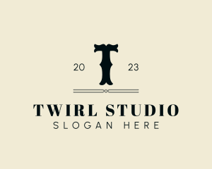 Retro Gothic Western Studio logo design