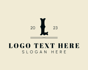 Saloon - Retro Gothic Western Studio logo design