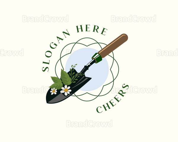 Flower Garden Trowel Logo