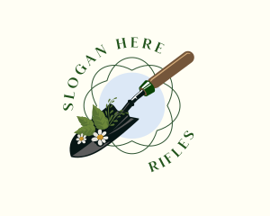 Lawn Care - Flower Garden Trowel logo design