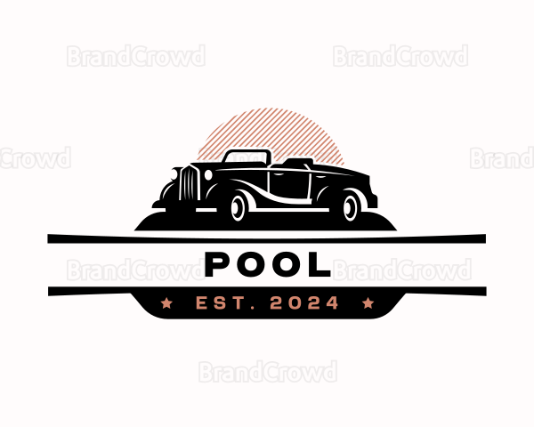 Elegant Car Restoration Logo