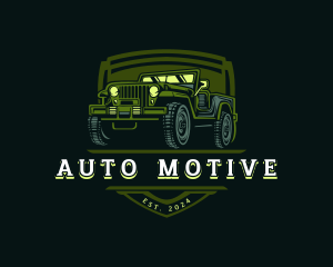 Vehicle - Jeep Military Vehicle logo design