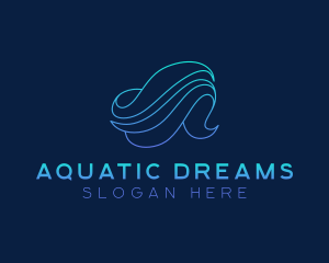 Creative Aquatic Wave logo design