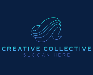 Creative Aquatic Wave logo design