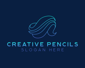 Creative Aquatic Wave logo design