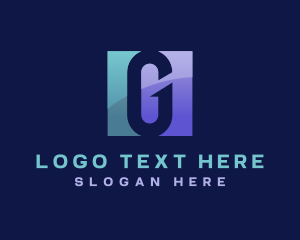 Negative Space - Generic Media Company Letter G logo design