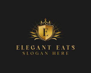 Luxury Crown Shield logo design