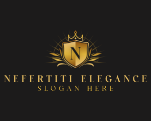 Luxury Crown Shield logo design