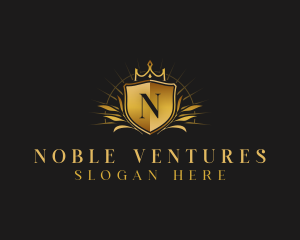 Luxury Crown Shield logo design