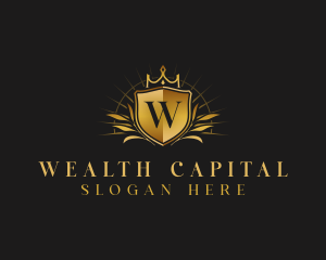 Luxury Crown Shield logo design