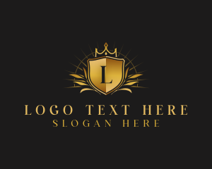 Noble - Luxury Crown Shield logo design