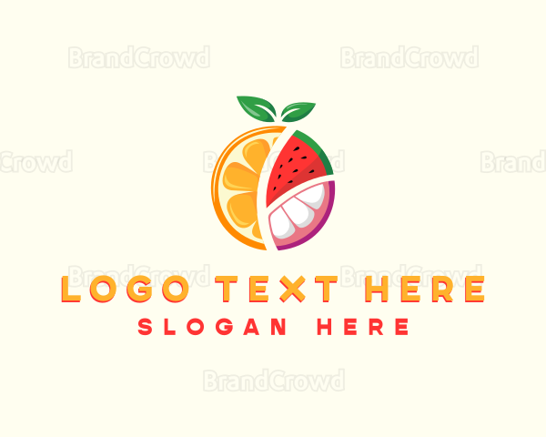 Tropical Fresh Fruit Logo