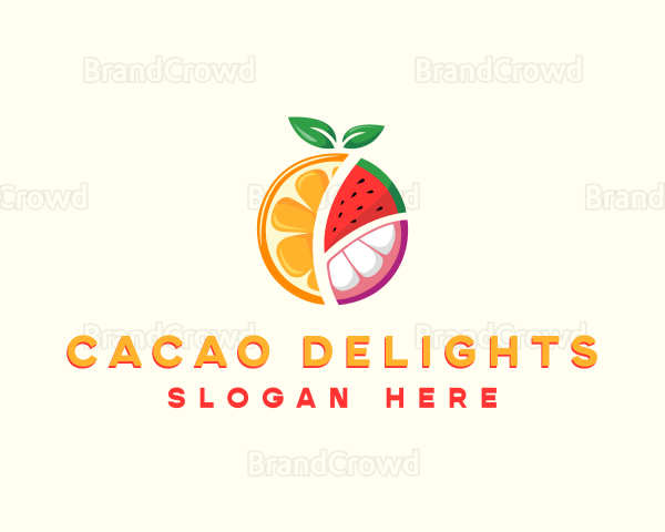 Tropical Fresh Fruit Logo