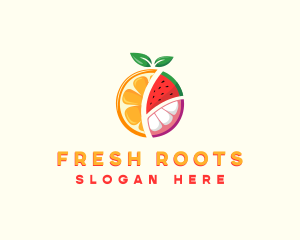 Tropical Fresh Fruit logo design