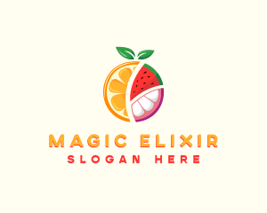 Tropical Fresh Fruit logo design