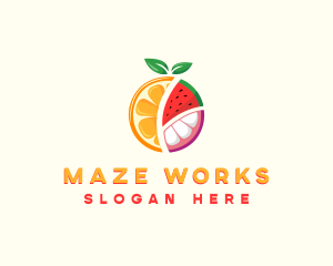 Tropical Fresh Fruit logo design