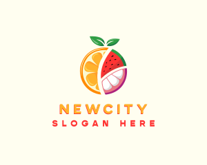 Tropical Fresh Fruit logo design