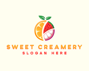 Tropical Fresh Fruit logo design