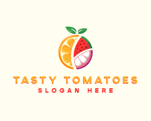 Tropical Fresh Fruit logo design