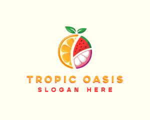 Tropic - Tropical Fresh Fruit logo design
