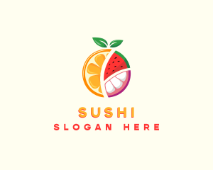 Tropical Fresh Fruit logo design