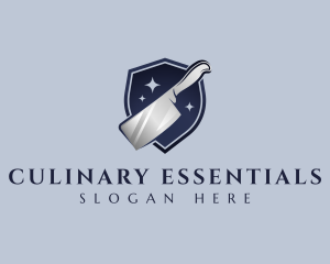 Kitchen Kleaver Knife logo design