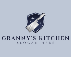 Kitchen Kleaver Knife logo design