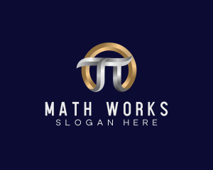 Math - Luxury Premium Pi logo design