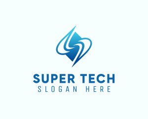 Tech Company Letter S logo design