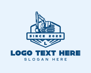 Heavy Machinery - Construction Machinery Excavation logo design