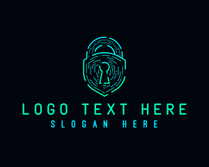 Modern - Digital Security Lock logo design