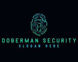 Digital Security Lock logo design