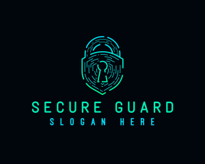 Digital Security Lock logo design