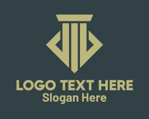 Lawyer - Modern Professional Pillar logo design