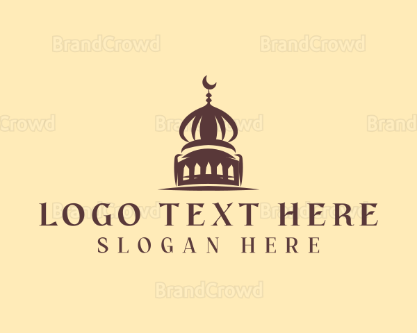 Islamic Dome Mosque Logo