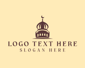 Islamic Dome Mosque Logo