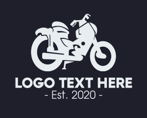 Old Style - Vintage Motorcycle Rider logo design