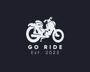 Transportation Motorcycle Rider logo design